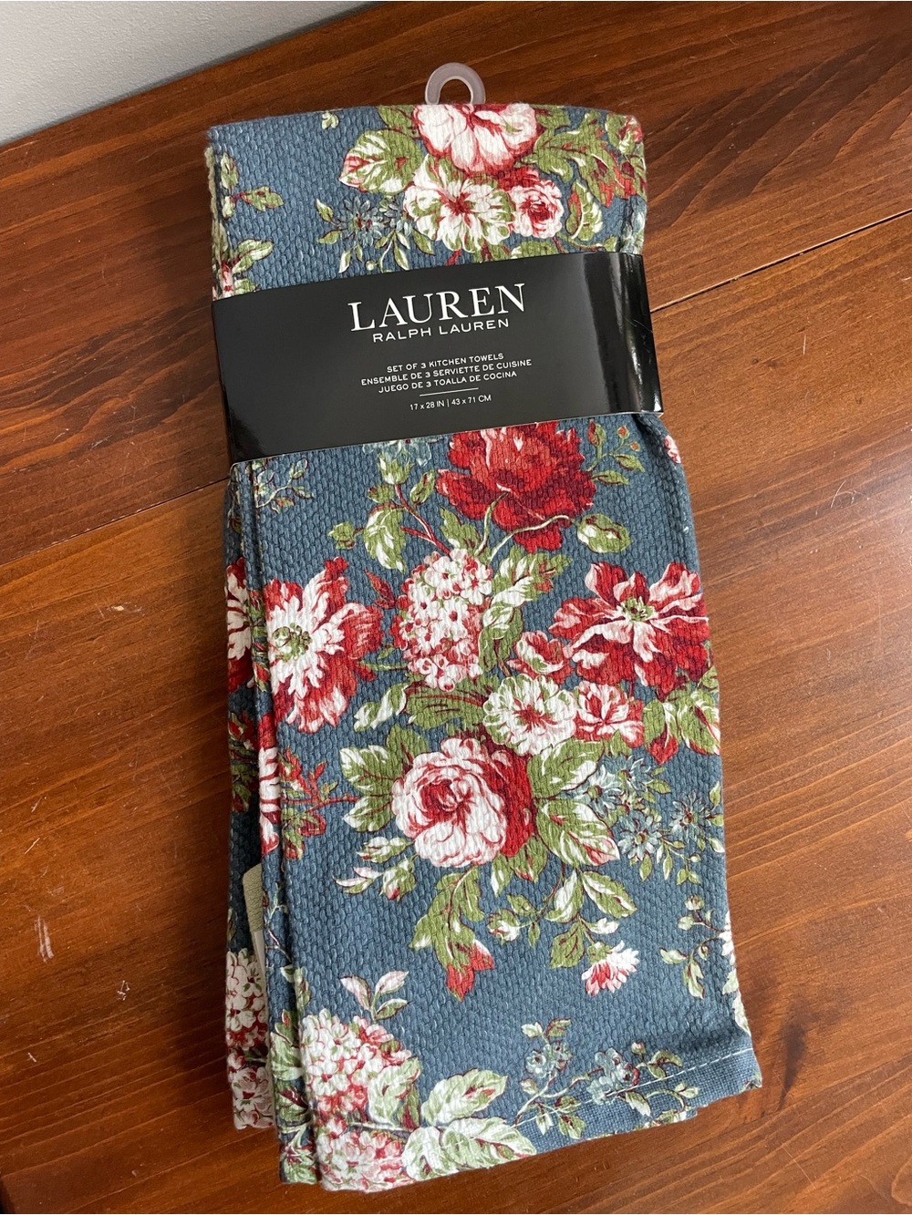 New Lauren Ralph Lauren Floral Kitchen Towels in Blue, Red, Green